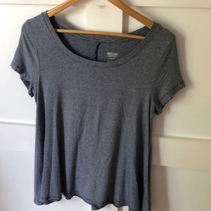 Navy-and-White Striped T-Shirt
